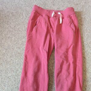 Pink Cotton Hanna Andersson Joggers (size 6-7)